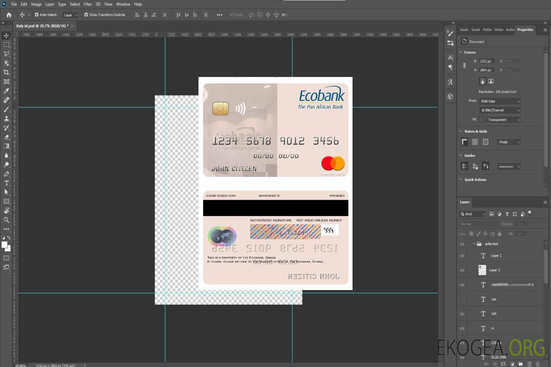 Carte Mastercard Ecobank Ghana Ghana template Carte Mastercard Ecobank Ghana Ghana template
